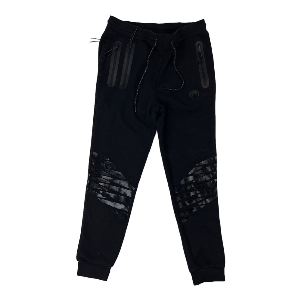 Venum Black Polyester Cotton Jogger Pants w/ Zippered Pocket Mens Size Medium‎ M